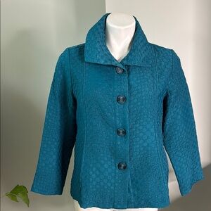 NWT Habitat Teal Textured Women's Jacket small